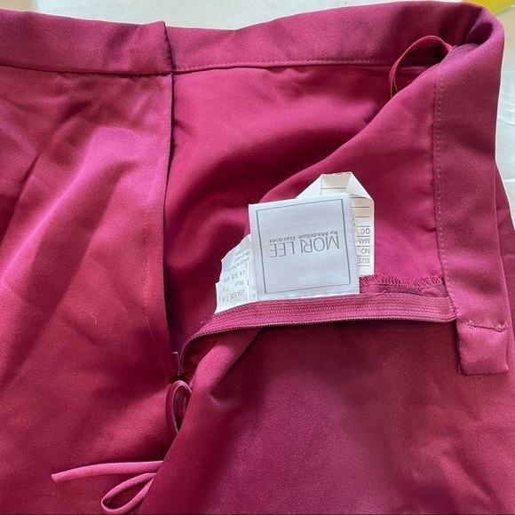 Mori Lee by Madeline Gardner Wine Burgundy Long A-Line Skirt Size 7/8 - Picture 2 of 6